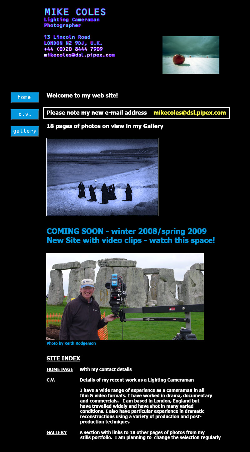 Welcome! This is the home page of Mike Coles