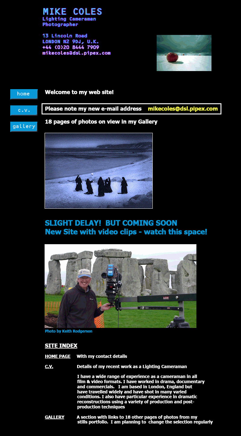 Welcome! This is the home page of Mike Coles
